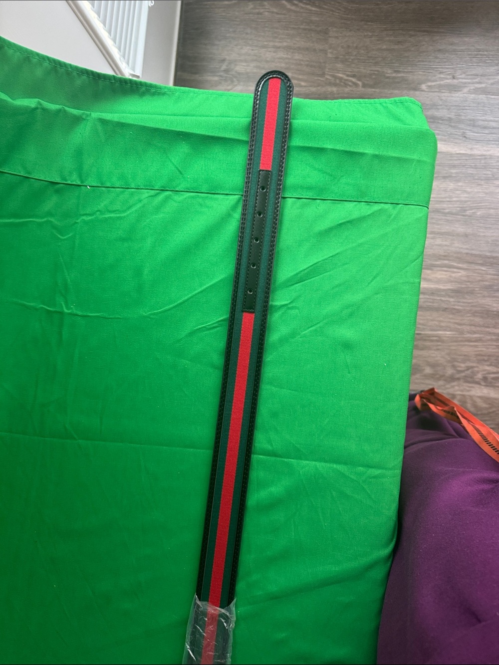 New! Gucci Interlocking G Web Belt, a signature accessory, black, green and red! - Picture 4 of 4